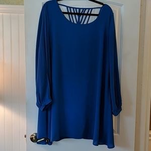 Chiffon Studded Back Shift Dress